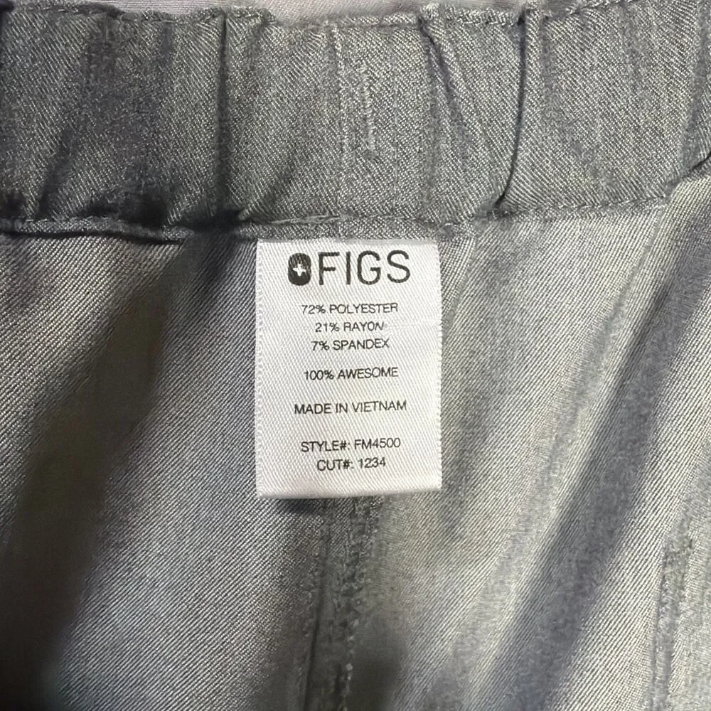 FIGS Men's Pisco Basic Scrub Pants Elastic Waistband Straight Leg Pockets 2XL